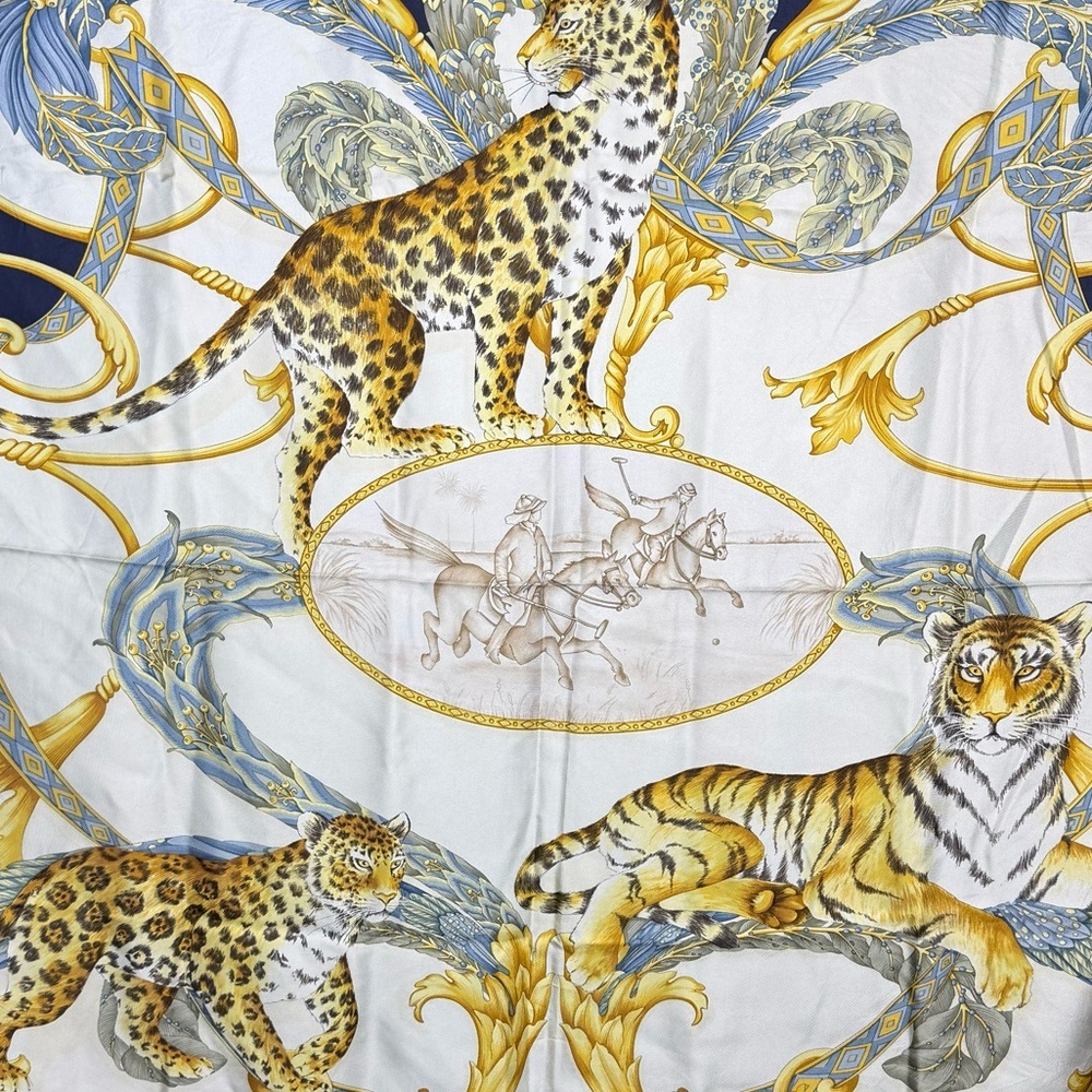 FERRAGAMO ANIMAL SILK SCARF